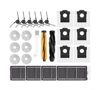 HomeVortex Replacement Accessory Kit for Dreame for X50 Pro/Master, L50 Pro Ultra, and L40s Pro Ultra Robot Vacuums with Main Brushes, HEPA Filters, Mop Pads, Dust Bags, and Side