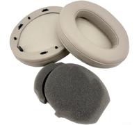 HomeVortex Replacement Ear Pads, for Sony MDR-1000X WH-1000XM2 XM3 XM4 XM5, Premium Protein Leather Headph Cushions, with Cotton Padding, Soft Black Earmuffs Covers(H)
