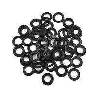 HomeVortex Resin Eyelets Hand Press Plastic Grommets with Inner 15mm Outer 28mm Adjustable Self-Locking Fasteners for Tarps Tents Banners Black or White 10-100 Pack(50pcs black)