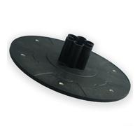 HomeVortex Robotic Lawn Mower Replacement Disc For Flymo For Fujiwara For SILENO For Minimo Easilife - 180X43 mm Black Steel Accessory Blade