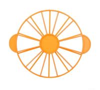 HomeVortex Round Cake Divider and, Precision Tool for Cheesecake and Desserts,Non-Stick PVC Kitchen Gadget for Uniform Portions,Easy Clean Baking(Orange)