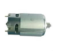 HomeVortex RS550 12V DC Motor with 12-Tooth Gear Box, High Torque 400-19500RPM, for DIY Electric Drill Projects, Metal and Plastic Construction, Gray, 7.5x3.75cm