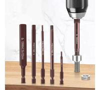 HomeVortex Screwdriver Bit Set 8pcs with Magnetic Hex Head Tips 65mm or 100mm Length 1/4 Inch Shank for Electric Drills and Power Tools in Multiple Sizes 2.5mm to 12mm(65MM)