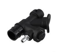 HomeVortex Scuba Diving 45 Degree Power Inflator,for,For BCD K-Type Valve, Nylon Brass Low,Pressure Exhaust, Compact 99x69mm Black Replacement Part