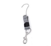 HomeVortex Scuba Diving Single Reef Hook,with 100cm PP Webbing and Swivel Bolt Catch,Strong Current Fixation Gear for Underwater Photography and Drift Diving(Silver)