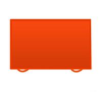 HomeVortex Silicone Grill Mat for Camping BBQ, Non-Stick Griddle Protector with Raised for EDGE, Heat Resistant up to 220°C, Reusable Outdoor Cooking Liner for Picnic Home, Orange(73.2*45.5*2.5cm)