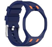 HomeVortex Silicone Watch Strap Compatible with for swatch x for ap for royal Oak - Soft Flexible Replacement Band Waterproof Sport Wristband for Men Women Quick Release(Blue)