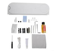 HomeVortex Sliding Pusher for ZigBee, Solar ed Automatic Opener Closer with App Voice Control, 50N Friction Drive for For Alexa Home, White