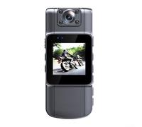 HomeVortex Smart Outdoor Camera 1080P HD Cycling Recorder with 180° Rotating Lens, WiFi Connectivity, 7-Hour Life, 1.54" Color Screen for Sports Activities