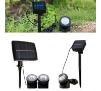 HomeVortex Solar Powered Garden Pond Light Waterproof IP68 Outdoor Landscape Spotlight With Adjustable 90° Angle Energy Saving Automatic Dusk To Dawn Lighting For Fish Tank Path(1)