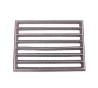 HomeVortex Square Cast Iron Fire Grate for Fireplace, Replacement Part with Optimized Air Circulation, Secure Firewood Placement and Efficient Burning for Home Heating(23.5 * 17CM)