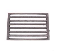 HomeVortex Square Cast Iron Fire Grate for Fireplace, Replacement Part with Optimized Air Circulation, Secure Firewood Placement and Efficient Burning for Home Heating(25.5 * 17CM)