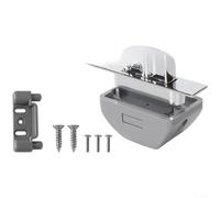 HomeVortex Square Push Button Lock, for RV Cabinet Door, Zinc Alloy & ABS Camper Latch, with 40x13mm Cutout, Easy Press-to-Lock Mechanism, for Boat Trailer Storage(A)