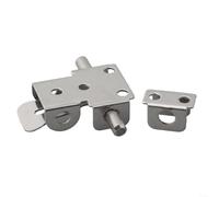 HomeVortex Stainless Steel Door Latch Sliding Bolt Lock Hasp Polished Chrome Finish Hardware,for Wood Furniture Cabinets Office Appliances Secure Gate Locking