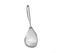 HomeVortex Stainless Steel Pasta Strainer with Hanging Loop,Heat Resistant Kitchen Sieve for Draining Noodles Oil Broth, Space Saving Utensil for Frying Boiling