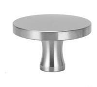 HomeVortex Stainless Steel Pot Lid Knob for Cast Iron Enamel Cookware, Heat Resistant Replacement Handle with For CNC Fit, Ergonomic Grip for Kitchen Upgrades, Silver(L)