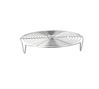 HomeVortex Stainless Steel Steamer Rack, 16/20/24/28cm Pot Steaming Tray, for Dumplings Eggs Vegetables, Dishwasher Safe Cooling Stand(24cm)