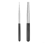 HomeVortex Stainless Steel Wire Wrapping Mandrel, with Non-Slip Rubber Handle, 5-Step Sizing Jig Tool, for Making Jump Rings Loops Beading Jewelry Craft (Size S: 1.5-5mm)(2pcs)