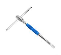 HomeVortex T-Handle Sliding Bar Socket Wrench 4-in-1, with Interchangeable Heads, Chrome Vanadium Steel, for Big Medium Small Fly and Hex Drive, 360° Rotation Automotive