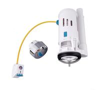 HomeVortex Toilet Flush Valve Wire Controlled Drain System Adjustable Height Overflow Pipe Cistern Parts White Bathroom Fixture