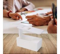 HomeVortex Trading Card Scanner Box Desktop Card Digitizing Station Compatible With Scanner Apps Compact Design 18.2x9x18.2CM White Collection Management Tool