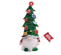 HomeVortex Traditional Nordic Dwarf Plush Decoration Handcrafted Holiday Home Decor Ornament Scandinavian Tomte Figure Table Display 37cm Height(Green)