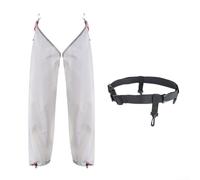 HomeVortex Ultralight Rain Pants Leg Sleeves, 70D Waterproof Trousers,with Ankle Straps & Shoe Hooks,for Hiking Camping Backpacking, Packable Outdoor Gear,for Men Women, White