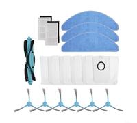 HomeVortex Vacuum Accessories Replacement Parts Set For Conga 7490 8290 Immortal Home Vacuum Cleaner Including Main Brush Side Brushes Filters Dust Bags Mop Cloths(A)