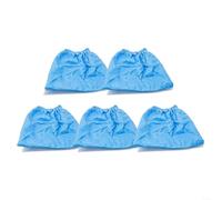 HomeVortex Vacuum Cleaner Textile Filter Collection Bags Blue Washable Dust Bags For Parkside 1300 1400 Series Wet Dry System 5 Count