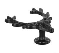 HomeVortex Vintage Deer Shape Cabinet Pulls Zinc Alloy Wardrobe Door Handles Decorative Furniture Drawer Knobs For Bedroom Living Room (Black)