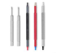 HomeVortex Watch Hand Pressers and Remover Tool Kit, 3pcs Metal Pusher Fitting Set, with 2, Extractors, for Hour Minute Second Hands Repair, Silver Black Red Sizes, for(A)