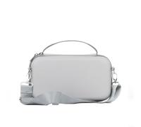 HomeVortex Waterproof PU Leather Carrying Case,for DJI for Osmo Action 6 with Adjustable Shoulder Strap, Compact Travel Bag with Custom Compartments for Camera and Accessories(Gray)