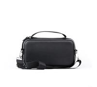 HomeVortex Waterproof PU Leather Carrying Case,for DJI for Osmo Action 6 with Adjustable Shoulder Strap, Compact Travel Bag with Custom Compartments for Camera and Accessories(Black)