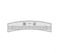 HomeVortex Wave Edge Quilting Ruler Template Curved Sewing Pattern Tool For Patchwork DIY Crafts With Blunt Tip 12 Inch Clear Acrylic Guide