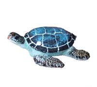 HomeVortex Weatherproof Resin Turtle Ornament 11.5cm Patio Decoration | Hand-painted for blue resin, 11.5cm size, realistic sea turtle design, garden pond accent, outdoor use