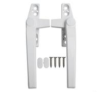HomeVortex Window Handle Replacement Kit 2 Pcs for Casement and Sliding Door Applications, Easy Installation (White)