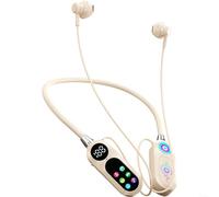 HomeVortex Wireless Earphones Sound Card Live Broadcasting Headset With Display Screen 100 H Playtime Noise Cancelling 10 M Range(tones of skin)