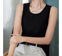 HomeVortex Women's for Slim Fit Sleeveless for top Polyester Soft Women's | Ribbed texture feel, for versatile layering piece, suitable for hoodie or cardigan, daily essential