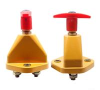 HomeVortex Yellow Shell Battery Master Switch 150A 12-24V Heavy Duty, Brass Zinc-Plated Isolator for Car Truck Tractor Agricultural Machinery, Compact 140x95x90mm