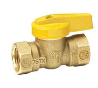 Homewerks VGV-1LH-B4B Premium Gas Ball Valve, Female Thread x Female Thread, Brass, 3/4-Inch
