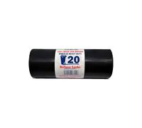 Homewise 20 Wheelie Bin Bags Heavy Duty 240L - Extra Strong Refuse Sacks | Pack of 20 Black Bin Liners for Large Wheelie Bins | Leak-Proof, Eco-Friendly, Made from Recycled Material - British Made