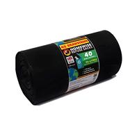 Homewise 40 Drawstring Bin Bags Heavy Duty 70L Bin Bag Refuse Sacks Pack Of 40 Black Bags For Rubbish Large Bin Bags Eco Friendly for Every Day Use Extra Strong Bin Liners Made from Recycled Material