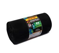 Homewise 40 Tie Top Bin Bags Heavy Duty 70L Handle Bin Bag Refuse Sacks Pack Of 40 Black Bags For Rubbish Large Bin Bags Eco Friendly for Every Day Use Strong Bin Liners Made from Recycled Material
