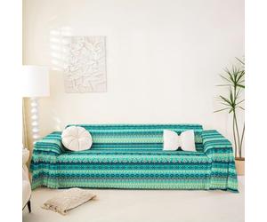 Homewish Aztec Couch Cover Bohemian Southwestern Sofa Slipcover for Couches and Sofas Rustic Farmhouse Couch Protector Country Tribal Arrows Mint Green Sofa Cover 180x259