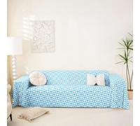 Homewish Blue Heart Couch Cover 180x259cm
