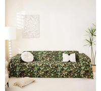 Homewish Boys Camouflage Couch Protector 180x259 Green Sofa Cover Army Decorative Sofa Slipcover Retro Campaign Militarily Geometric Couch Cover