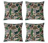 Homewish Camo Bear Deer Cushion Covers Pack of 4 50x50