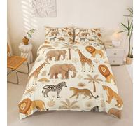 Homewish Jungle Animals King Size Duvet Cover Sets