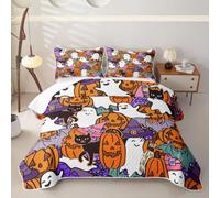 Homewish Kids Cartoon Halloween Single Quilt Set 2 Piece