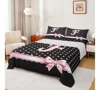 Homewish Kids Pink Bowknot Single Bed Sheet Set 3 Piece